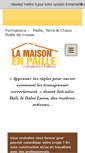 Mobile Screenshot of lamaisonenpaille.com